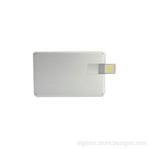 Alu Card USB 2.0 Flash Drives, Can be Put in Wallet, Full Printing, 1-16GB, Used as Promotional Gi